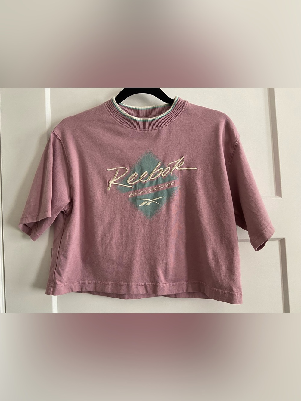 Reebok Embroidered Crop Top